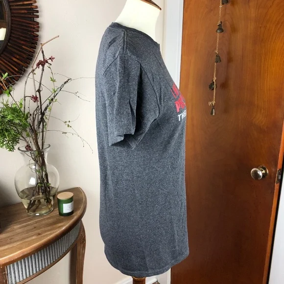 Funny Graphic Tee Gray Size Small - Picture 3 of 7